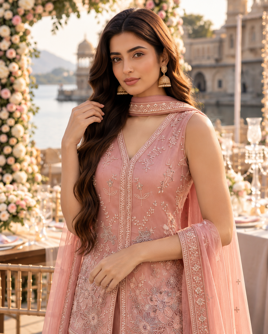 Indo Western With Palazzo Set