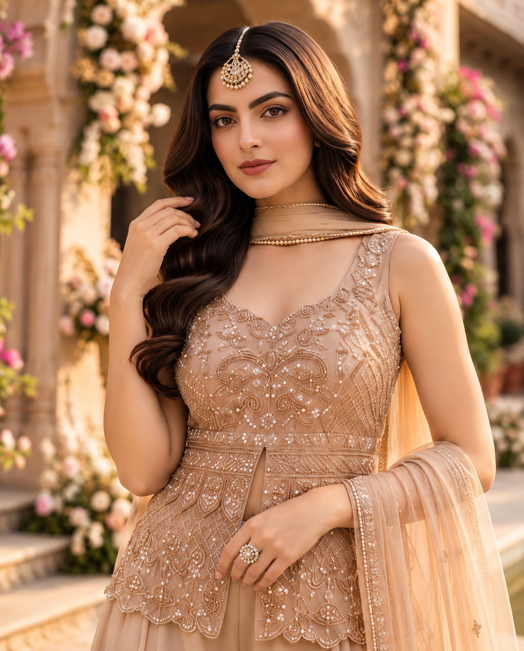 Indo Western With Palazzo Set