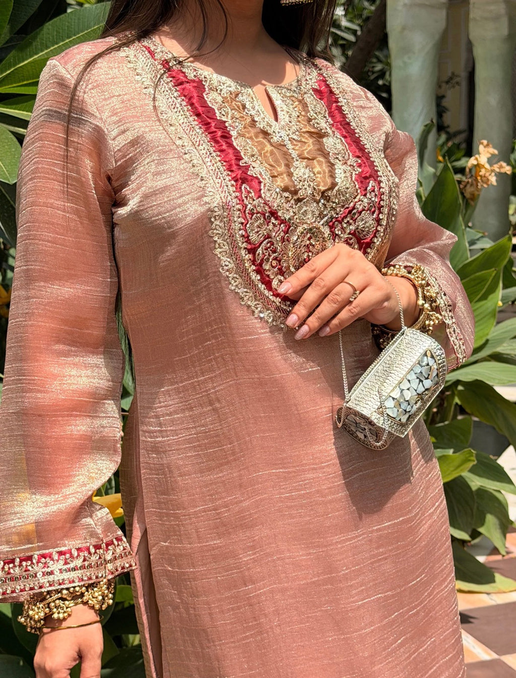 Blush pink suit set