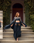 Navy Blue Indo Western