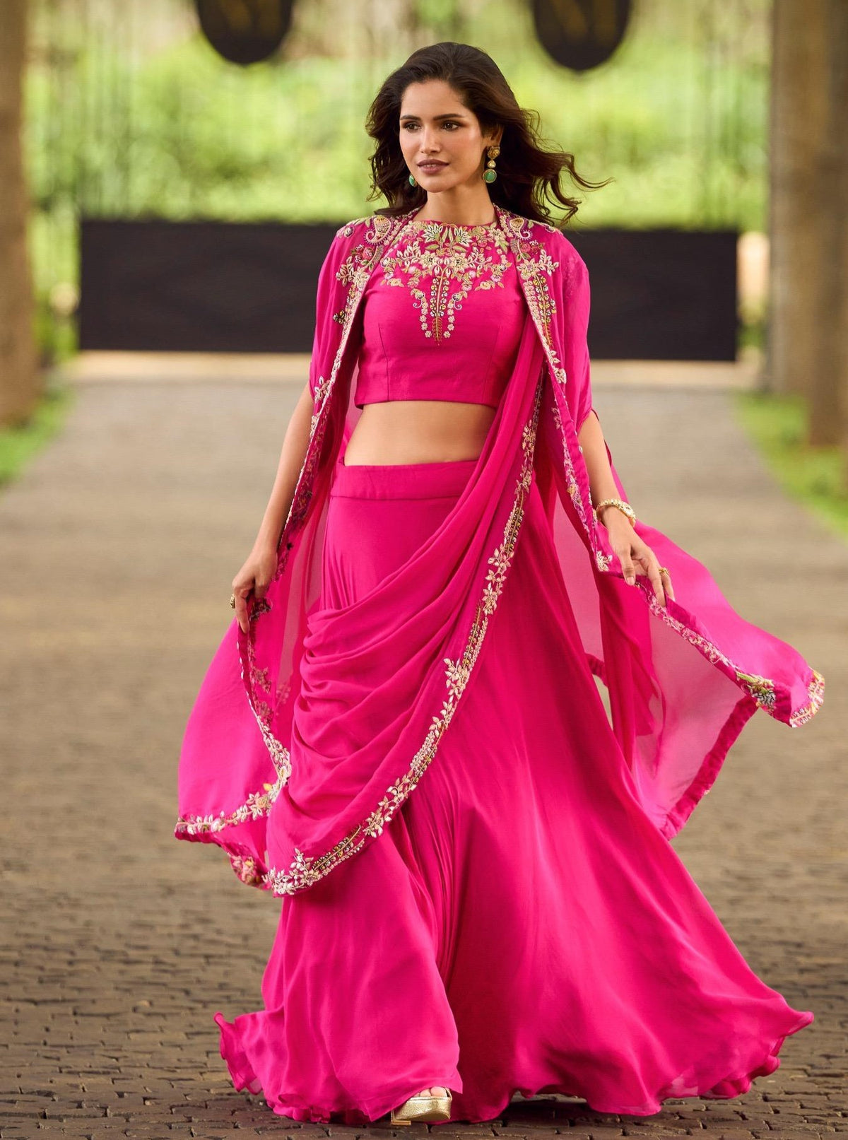 Pink Indo Western