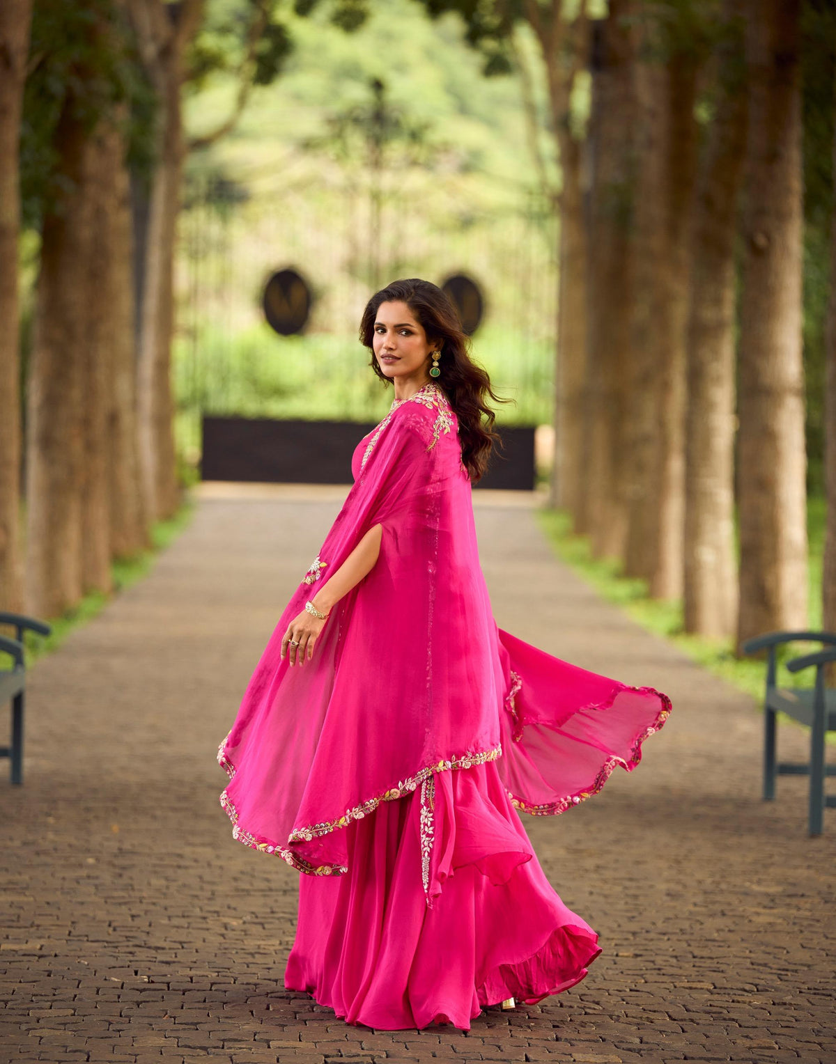 Pink Indo Western