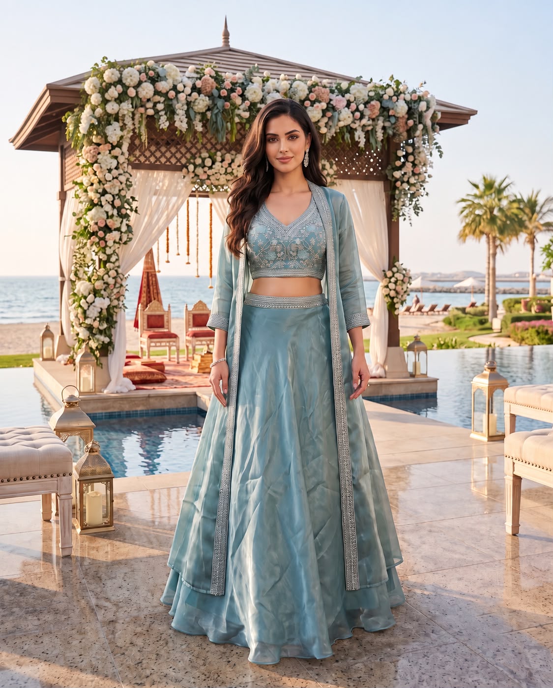 Indo Western With Shrug