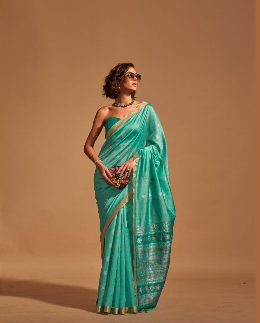 Pure Silk Kanoi Handloom Saree