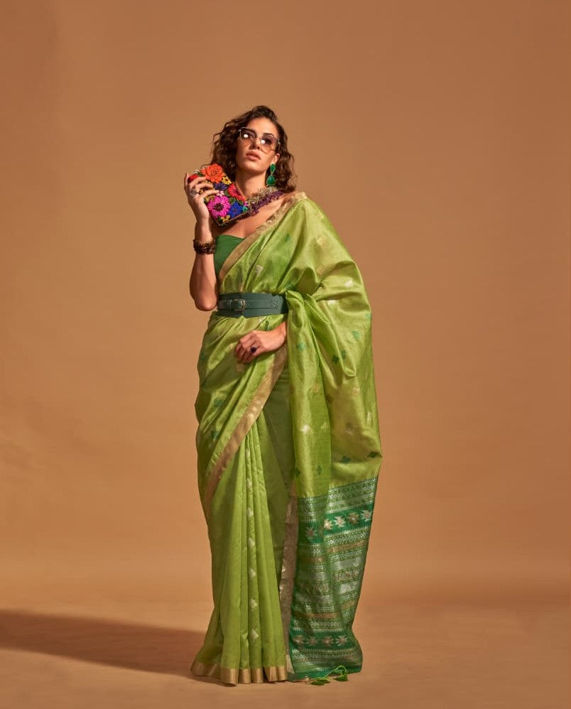 Pure Silk Kanoi Handloom Saree