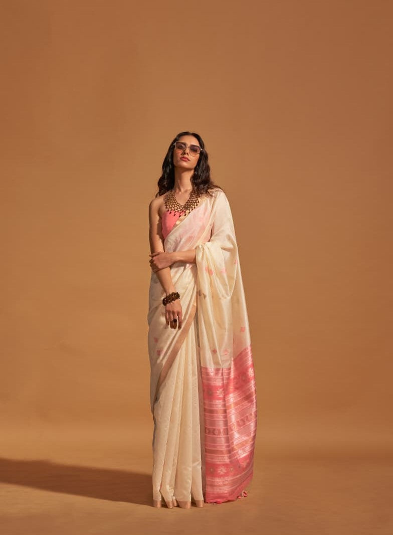 Pure Silk Kanoi Handloom Saree