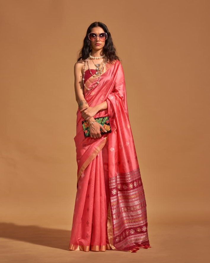 Pure Silk Kanoi Handloom Saree