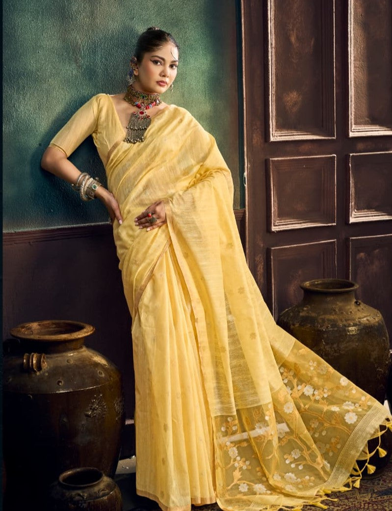 Pure Munga Cotton Amrit Handloom Saree