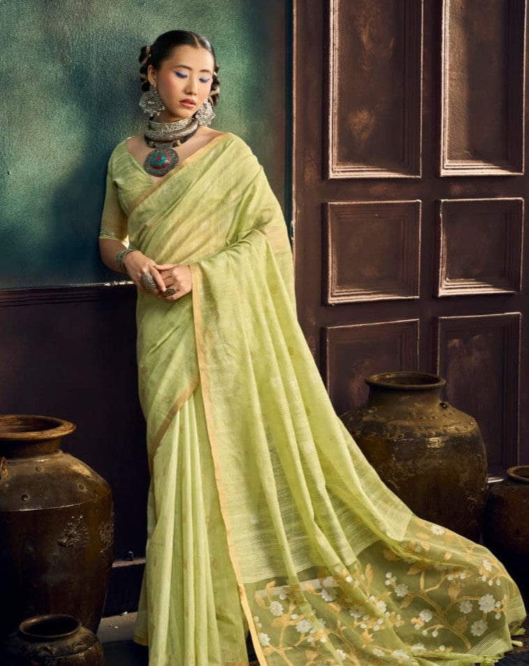 Pure Munga Cotton Amrit Handloom Saree