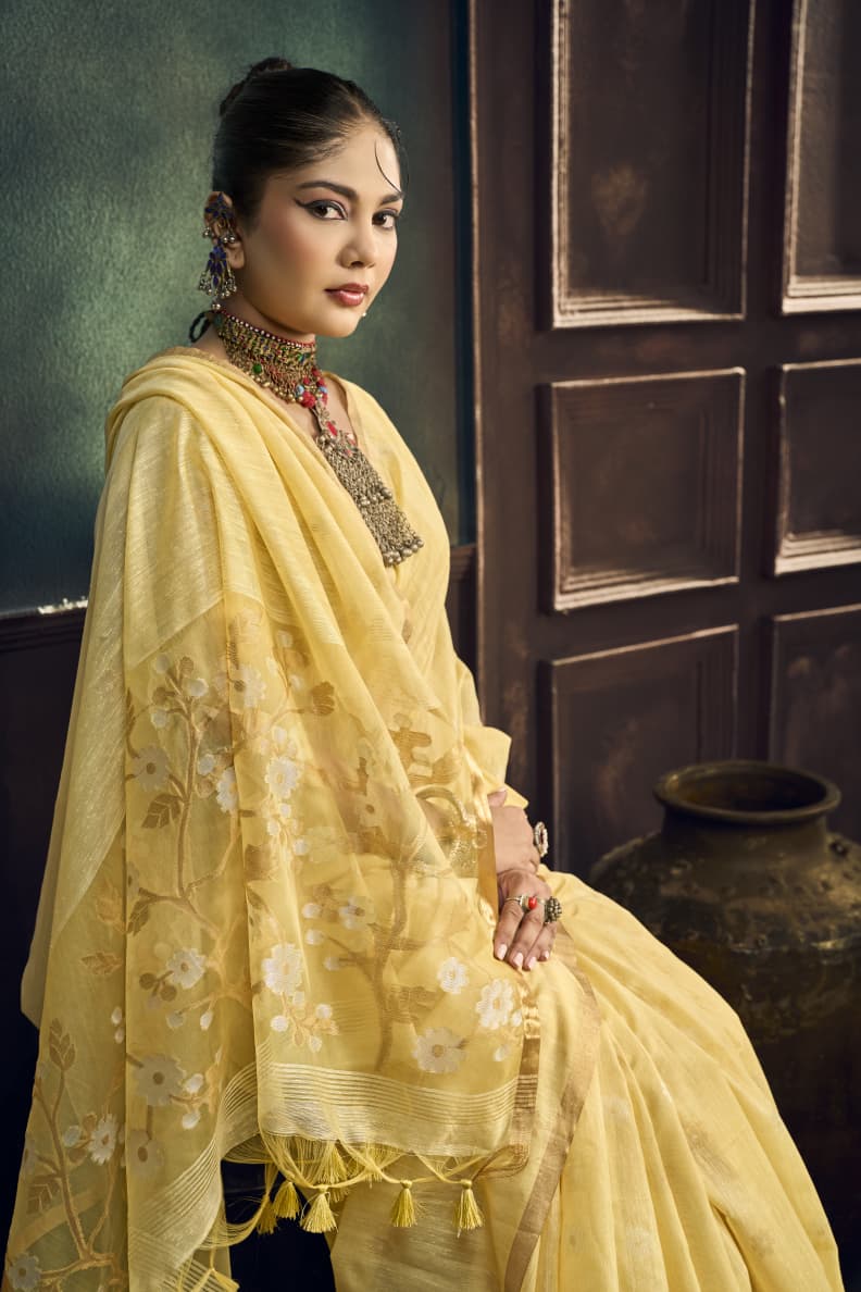 Pure Munga Cotton Amrit Handloom Saree