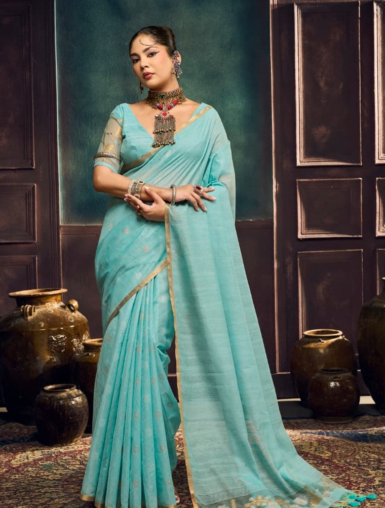 Pure Munga Cotton Amrit Handloom Saree