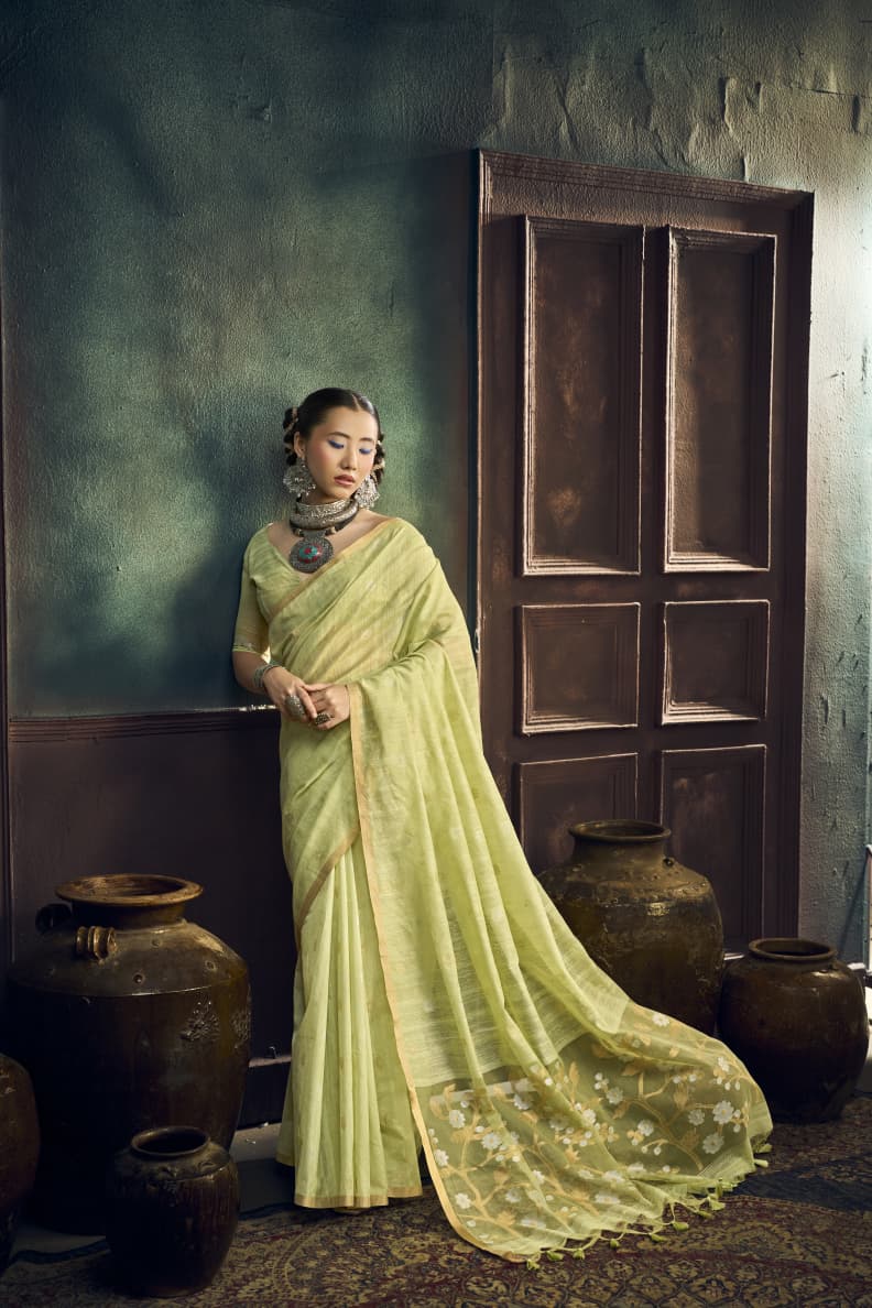 Pure Munga Cotton Amrit Handloom Saree