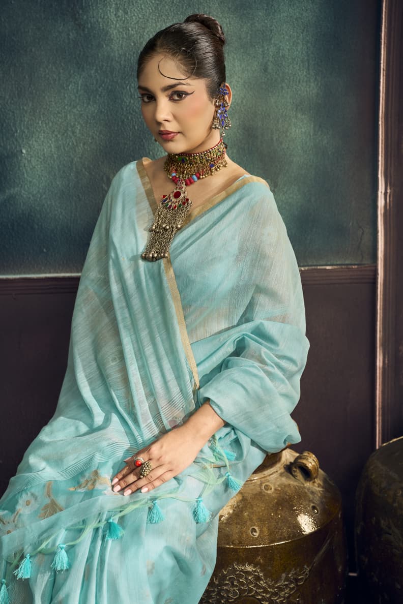 Pure Munga Cotton Amrit Handloom Saree