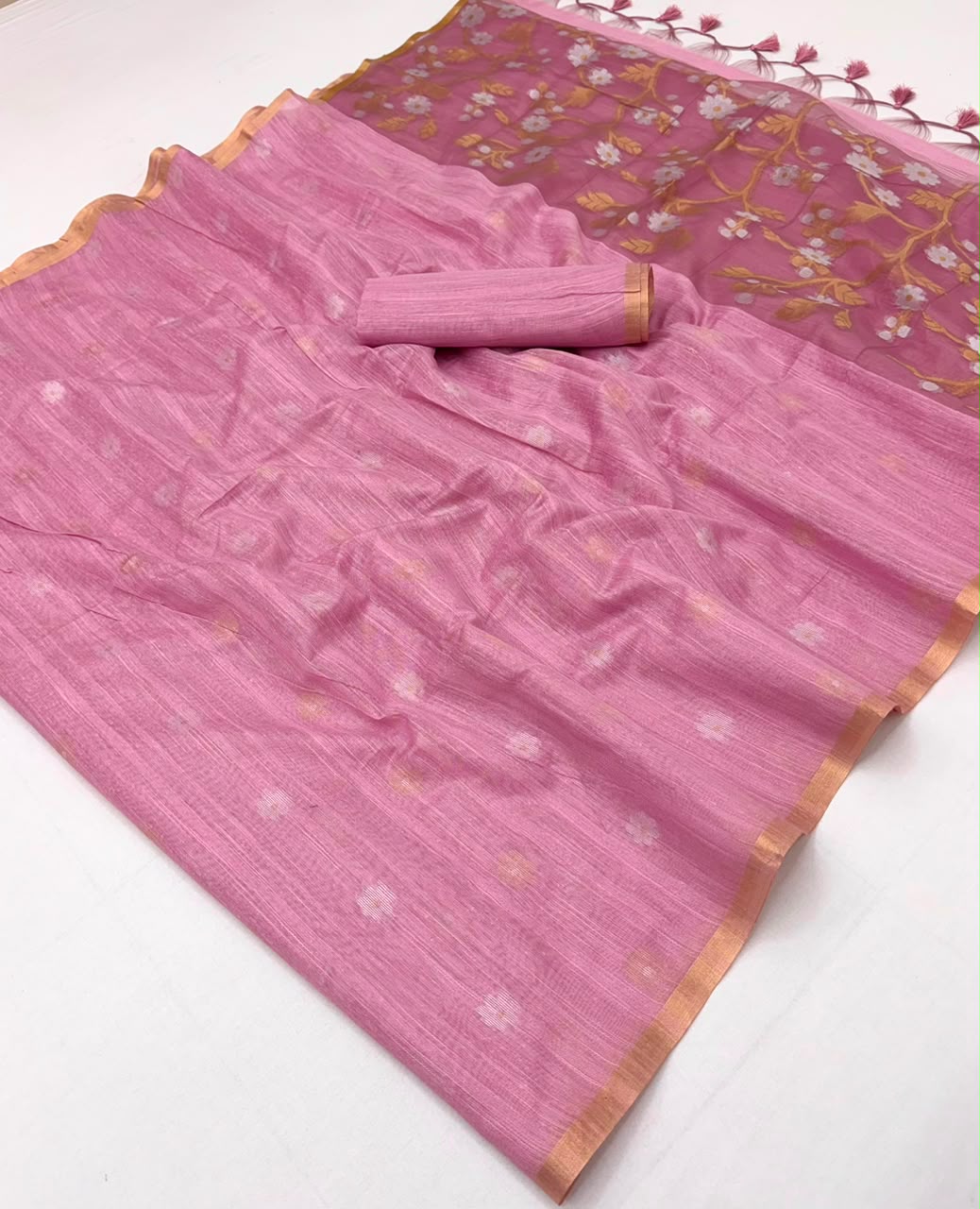 Pure Munga Cotton Amrit Handloom Saree