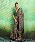 Modal Satin Ajrakh Saree