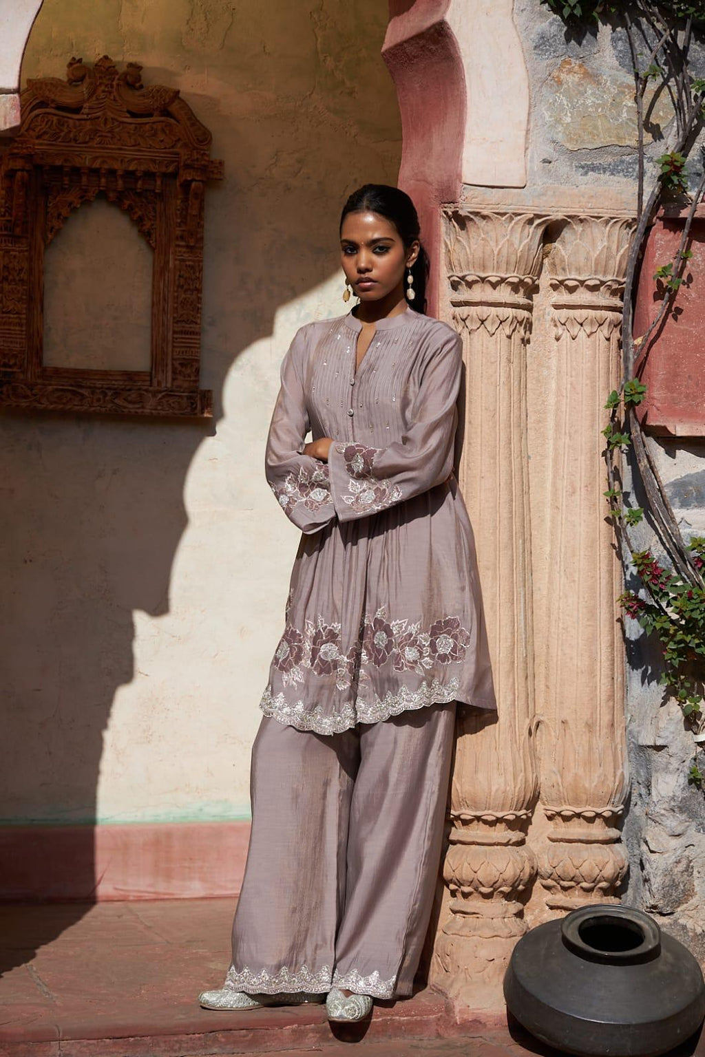 Mul Chanderi Co-ord Set