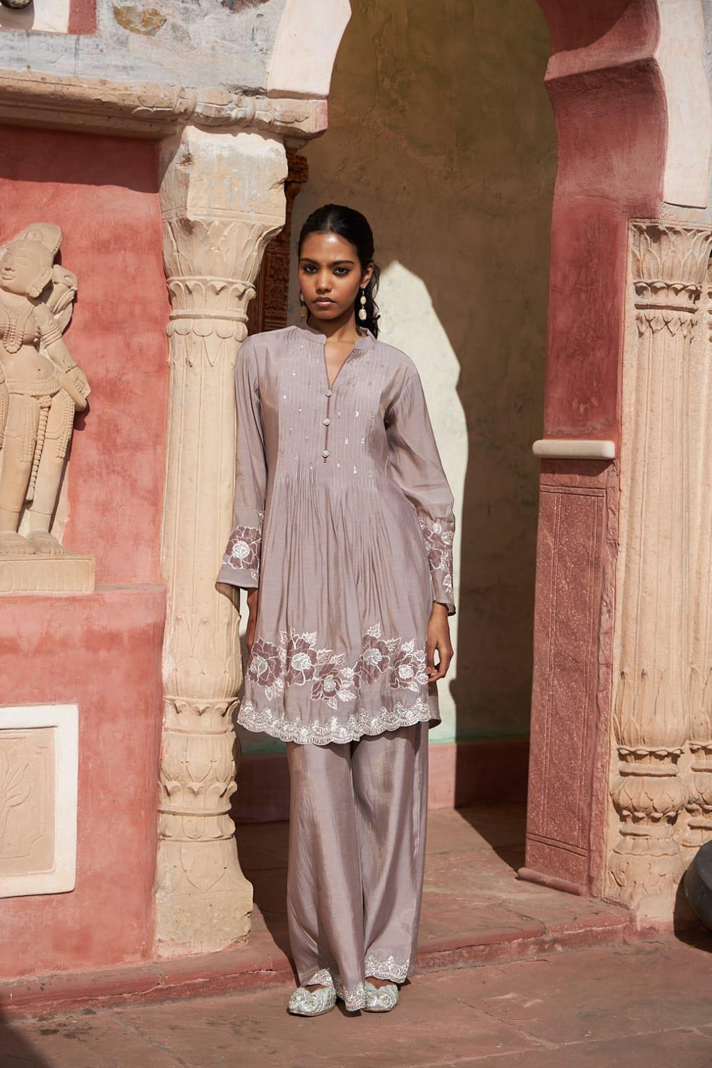 Mul Chanderi Co-ord Set