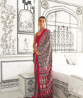 Ajrakh Modal Saree