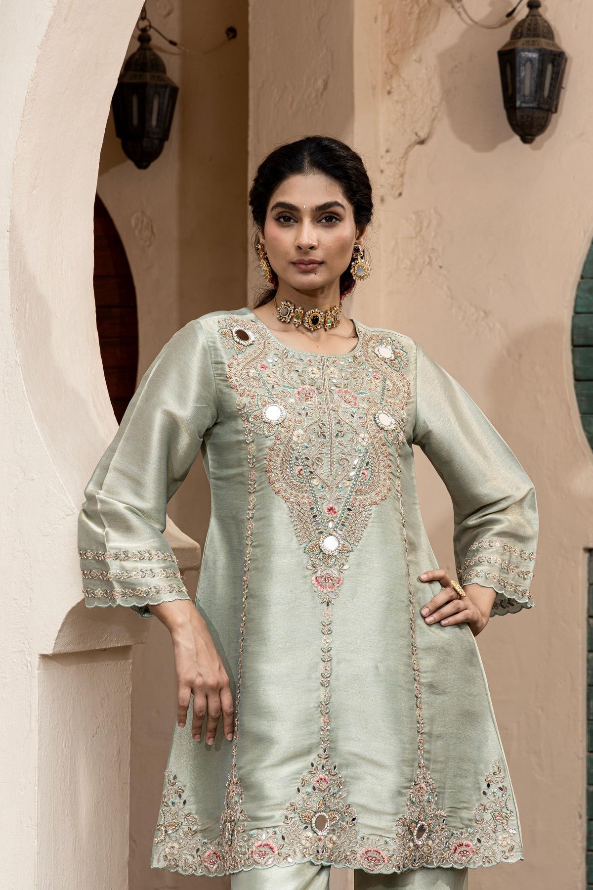 Sage Green Palazzo Set