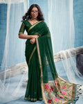 Munga Silk Sitara Saree with Tissue Pallu