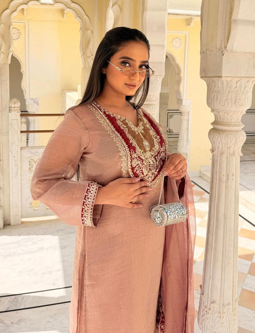 Blush pink suit set